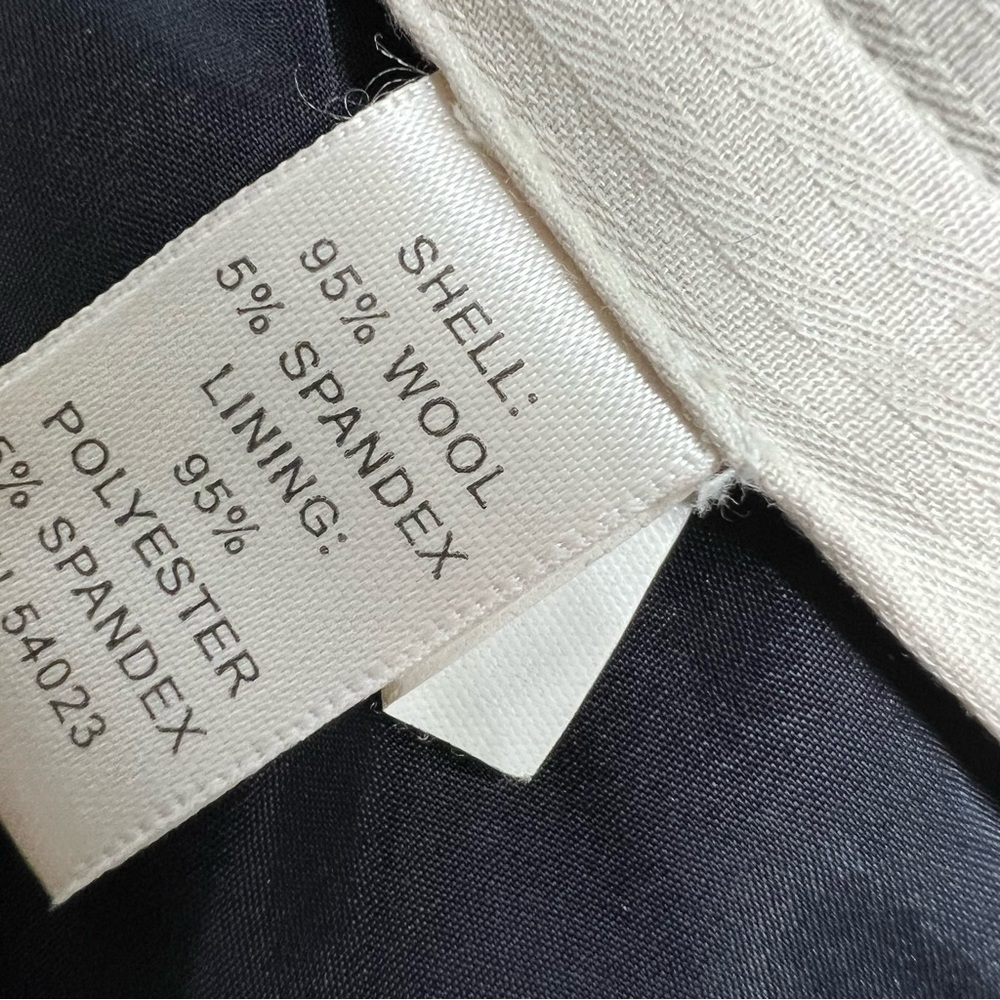 BANANA REPUBLIC JACKSON-FIT BLACK LIGHTWEIGHT WOOL TROUSER size 10 - Picture 4 of 7